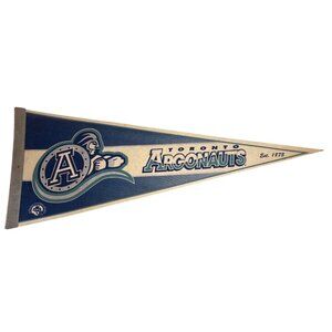 Vintage Toronto Argonauts CFL Felt Pennant Blue & White Canada Football